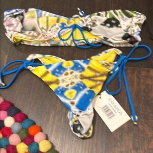 Rat & Boa Blue and Yellow Bikini